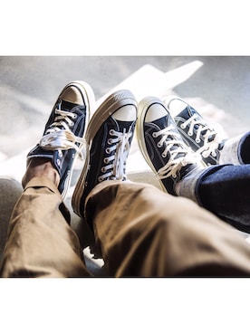 「アイテム（チノパンツ）」を使った、YOSHIWOさん（メンズ・171cm）の秋コーディネート