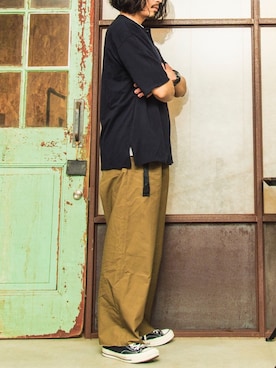 「アイテム（腕時計）」を使った、YOSHIWOさん（メンズ・171cm）の夏コーディネート