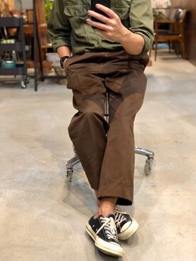 「アイテム（腕時計）」を使った、YOSHIWOさん（メンズ・171cm）の秋コーディネート