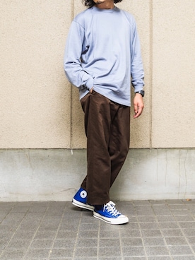 「アイテム（腕時計）」を使った、YOSHIWOさん（メンズ・171cm）の秋コーディネート