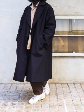 「COMOLI（コモリ）のアイテム（ジャケット/アウター）」を使った、YOSHIWOさん（メンズ・171cm）の冬コーディネート