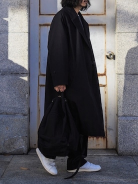 「COMOLI（コモリ）のアイテム（ジャケット/アウター）」を使った、YOSHIWOさん（メンズ・171cm）の冬コーディネート