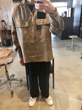 「Kaptain Sunshine（キャプテン サンシャイン）のアイテム」を使った、YOSHIWOさん（メンズ・171cm）の冬コーディネート