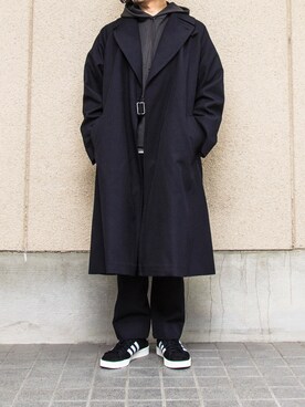「COMOLI（コモリ）のアイテム（ジャケット/アウター）」を使った、YOSHIWOさん（メンズ・171cm）の春コーディネート