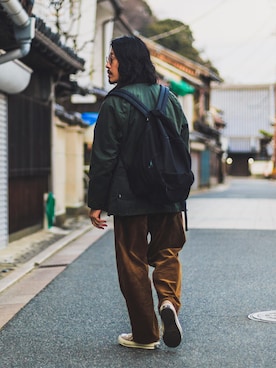 「COMOLI（コモリ）のアイテム（ジャケット/アウター）」を使った、YOSHIWOさん（メンズ・171cm）の冬コーディネート