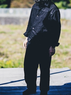 「COMOLI（コモリ）のアイテム（ジャケット/アウター）」を使った、YOSHIWOさん（メンズ・171cm）の秋コーディネート