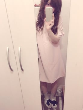 「くつした」｜「アイテム（スリッポン）」を使った、きみみchan♡さん（レディース・152cm）の秋コーディネート