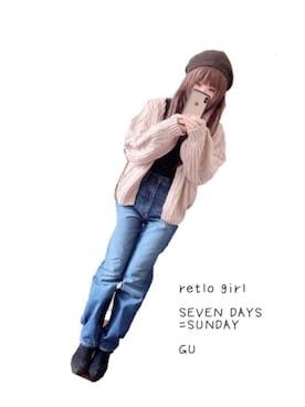 「ハイウエストストレートジーンズ」｜きみみchan♡さん（レディース・152cm）の冬コーディネート