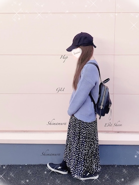 「ダスティブルー」｜きみみchan♡さん（レディース・152cm）の春コーディネート