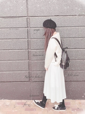 「Edit Sheen（エディットシーン）のアイテム（バックパック/リュック）」を使った、きみみchan♡さん（レディース・152cm）の春コーディネート