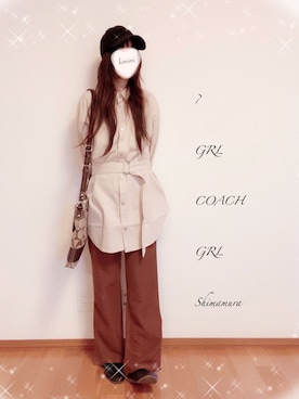 「COACH」｜「アイテム（その他アウター）」を使った、きみみchan♡さん（レディース・152cm）の春コーディネート