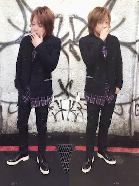 「Rat Roen（ラットロエン）のアイテム」を使った、Z ♠️☠️さん（メンズ・170cm）の冬コーディネート