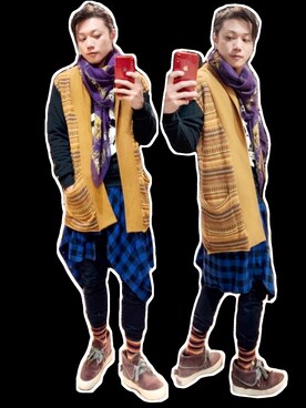 「5cm（ファイブシーエム）のアイテム」を使った、Z ♠️☠️さん（メンズ・170cm）の冬コーディネート