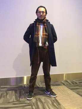Satoshi Okimura さん（メンズ・171cm）の冬コーディネート