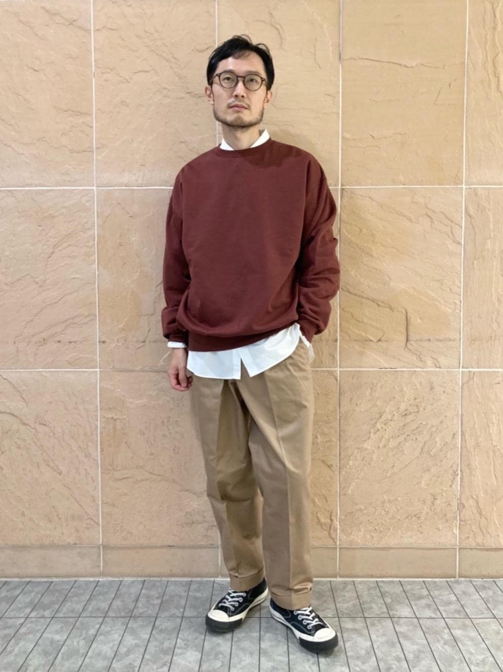 「UNITED ARROWSの＜UNITED ARROWS＞ トーマスメイソン レギュラーカラーシャツ（シャツ/ブラウス、ホワイト系）」を使った、Satoshi Okimura さん（メンズ・171cm）の夏コーディネートの1枚目の写真