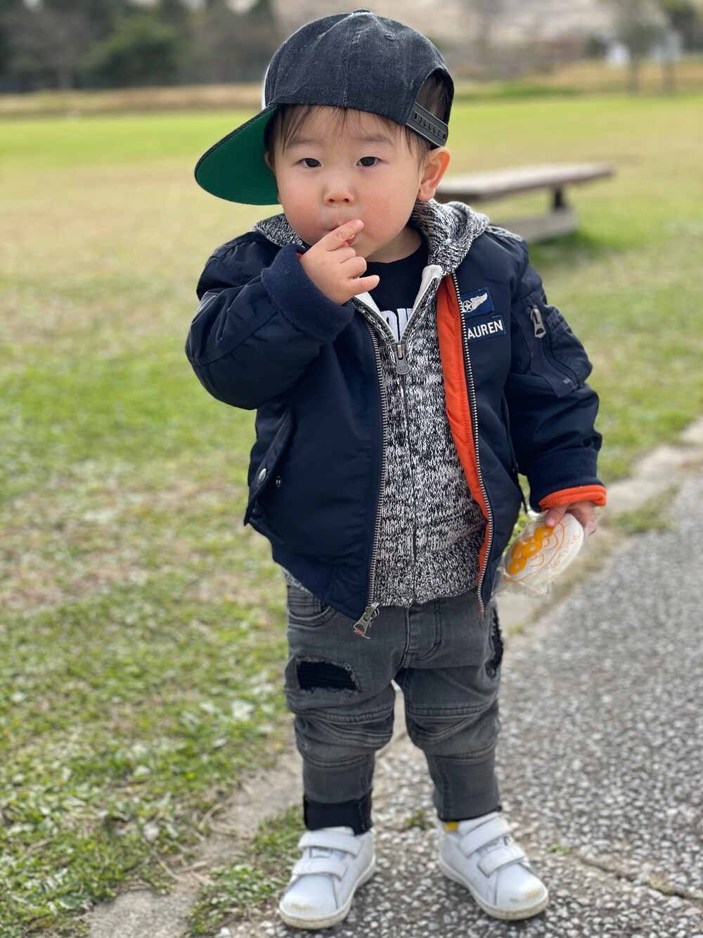 POLO RALPH LAURENのMA-1を使ったキッズ人気ファッション