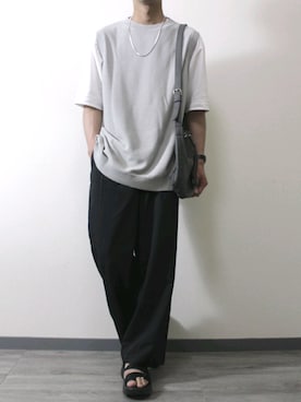 「INTER FACTORY（インターファクトリー）のWEARISTA tai × INTER FACTORY　シルバーネックレス（ネックレス、シルバー系）」を使った、kota.さん（メンズ・182cm）の春コーディネート