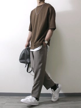 「INTER FACTORY（インターファクトリー）のWEARISTA tai × INTER FACTORY　シルバーネックレス（ネックレス、シルバー系）」を使った、kota.さん（メンズ・182cm）の春コーディネート