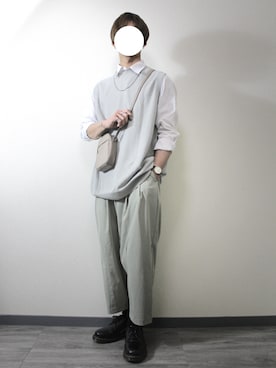「INTER FACTORY（インターファクトリー）のWEARISTA tai × INTER FACTORY　シルバーネックレス（ネックレス、シルバー系）」を使った、kota.さん（メンズ・182cm）の春コーディネート