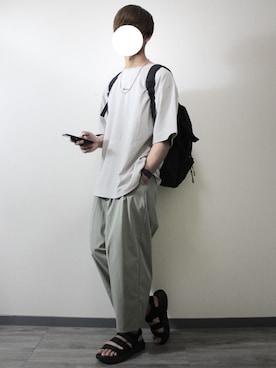 「INTER FACTORY（インターファクトリー）のWEARISTA tai × INTER FACTORY　シルバーネックレス（ネックレス、シルバー系）」を使った、kota.さん（メンズ・182cm）の夏コーディネート