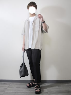 「INTER FACTORY（インターファクトリー）のWEARISTA tai × INTER FACTORY　シルバーネックレス（ネックレス、シルバー系）」を使った、kota.さん（メンズ・182cm）の夏コーディネート