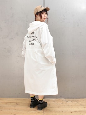 「RNA」｜「アイテム（シャツワンピース）」を使った、ミッツ☆さん（レディース・155cm）の夏コーディネート