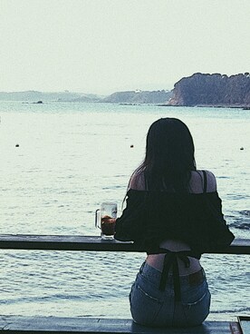 「MOUSSY（マウジー）のMV JW Tapered（デニムパンツ）」を使った、おSANPOさん（レディース・166cm）の夏コーディネート