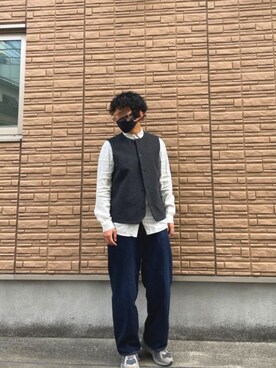 「confect（コンフォクト）のアイテム（その他アウター）」を使った、kokiiさん（メンズ・172cm）の春コーディネート
