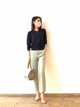 「JOHN SMEDLEY（ジョンスメドレー）のアイテム」を使った、erikoさん（レディース・158cm）の冬コーディネート