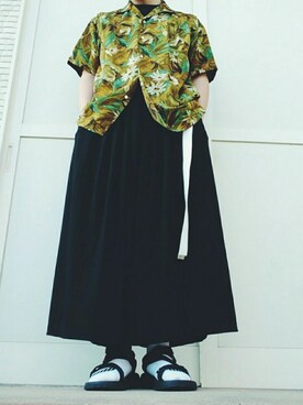 「JUNMEN（ジュンメン）のアイテム（トップス）」を使った、Tom.さん（メンズ・170cm）の夏コーディネート