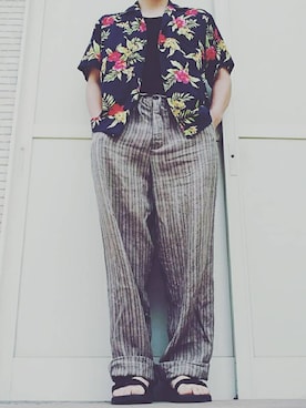 「DOLCE&GABBANA（ドルチェアンドガッバーナ）のアイテム（スラックス）」を使った、Tom.さん（メンズ・170cm）の夏コーディネート