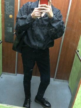 「Dr. Martens（ドクターマーチン）のDr.Martens / ドクターマーチン 1461 3EYE GIBSON SHOE 3ホール ギブソン シューズ ブーツ（ブーツ）」を使った、kazu2497さん（メンズ・175cm）の秋コーディネート