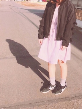 「アイテム（ブルゾン）」を使った、くるみさん（レディース・164cm・10代）の春コーディネート