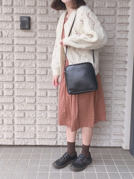 「ムック本」｜「アイテム（ワンピース/ドレス）」を使った、くるみさん（レディース・164cm）の春コーディネート
