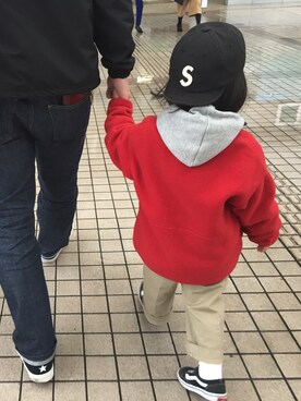「節分」｜「アイテム（パンツ）」を使った、shumajiroさん（キッズ・100cm）の冬コーディネート