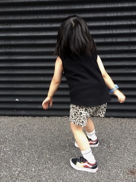 「アイテム（スニーカー）」を使った、shumajiroさん（キッズ・100cm）の夏コーディネート