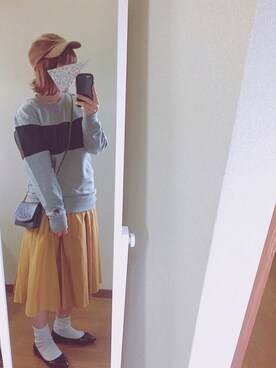 「スエット」｜「アイテム（バレエシューズ）」を使った、ｓａｎa・・さん（レディース・160cm）の秋コーディネート
