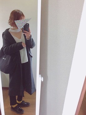 「AS KNOW AS PINKY（アズノゥアズピンキー）のアイテム（チェスターコート）」を使った、ｓａｎa・・さん（レディース・160cm）の秋コーディネート