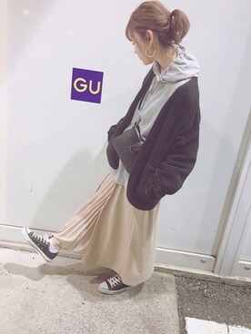 「ゆるカジ」｜「アイテム（ジャケット/アウター）」を使った、ｓａｎa・・さん（レディース・160cm）の春コーディネート