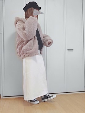 「Aラインスカート」｜「アイテム（その他）」を使った、ｓａｎa・・さん（レディース・160cm）の冬コーディネート