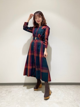 「REDYAZEL（レディアゼル）のアイテム」を使った、k a n aさん（レディース・154cm）の秋コーディネート