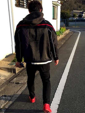「FACETASM（ファセッタズム）のアイテム（その他アウター）」を使った、はじゅさん（レディース・156cm）の冬コーディネート