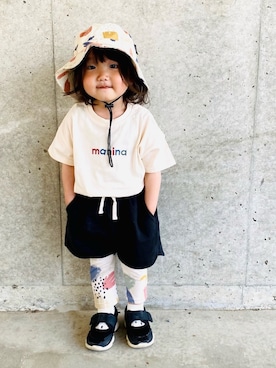 「manina」｜u_chanさん（キッズ・90cm）の春コーディネート