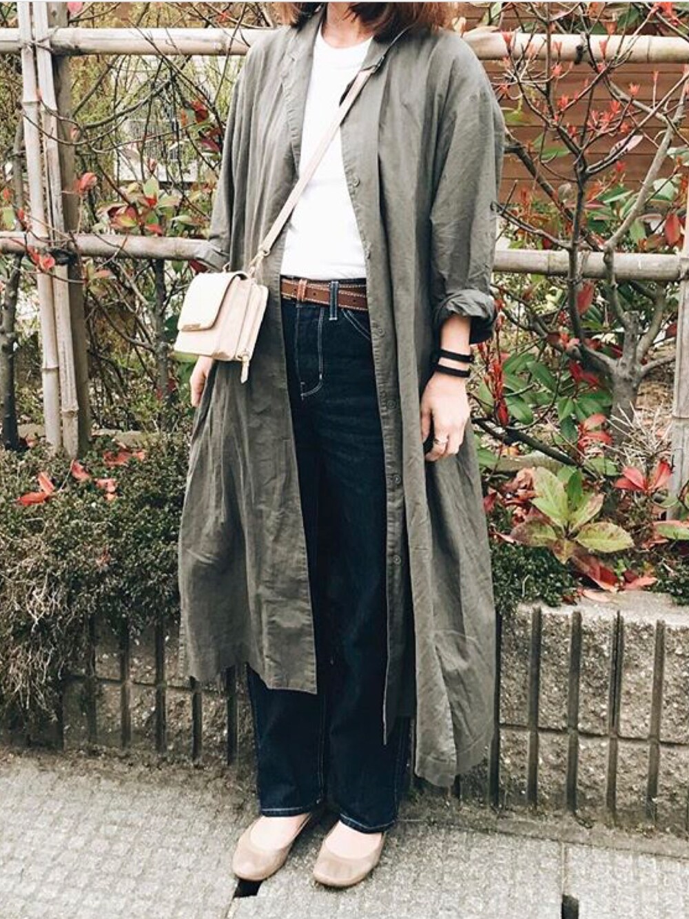 HERMESのバレエシューズを使った人気ファッションコーディネート