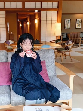 「プラスJ」｜「アイテム（ワンピース/ドレス）」を使った、YUKIさん（レディース・153cm）の春コーディネート