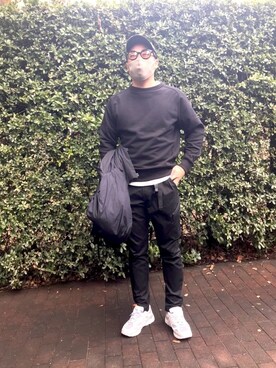 「nonnative（ノンネイティブ）のアイテム（カーゴパンツ）」を使った、ジャスティスさん（メンズ・172cm）の冬コーディネート