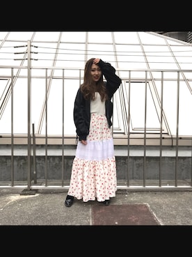 「ECLIN（エクラン）のアイテム」を使った、arisa__eclinさん（レディース・158cm）の冬コーディネート