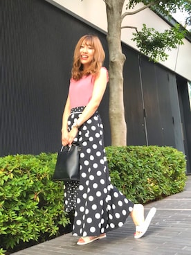 「ECLIN（エクラン）のアイテム」を使った、arisa__eclinさん（レディース・158cm）の夏コーディネート