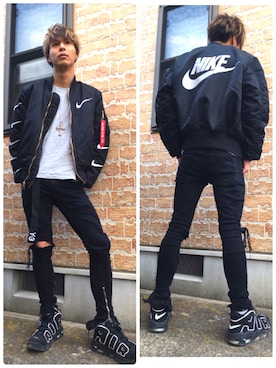 「Y-3（ワイスリー）のアイテム（その他）」を使った、nakasho.さん（メンズ・175cm）の春コーディネート