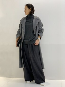 「AP STUDIO（エーピーストゥディオ）のアイテム（その他アウター）」を使った、YUIさん（レディース・162cm）の秋コーディネート